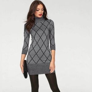 Venus Turtle Neck Sparkle Dress.  Size Small.  Worn 1 time.